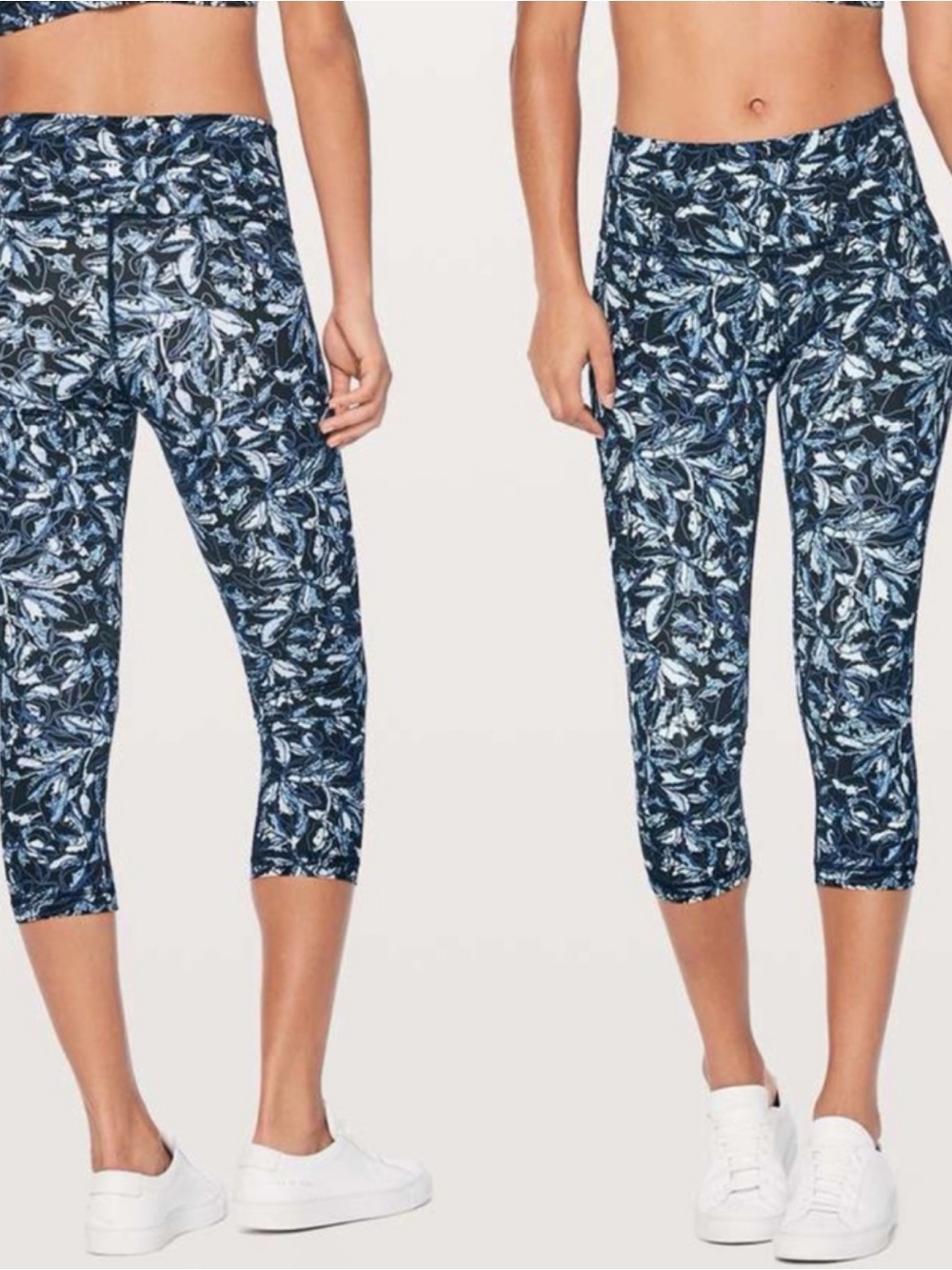 Lululemon Wunder Under Crop Sz 6 (Hi-Rise) 21" In Embellished Multi